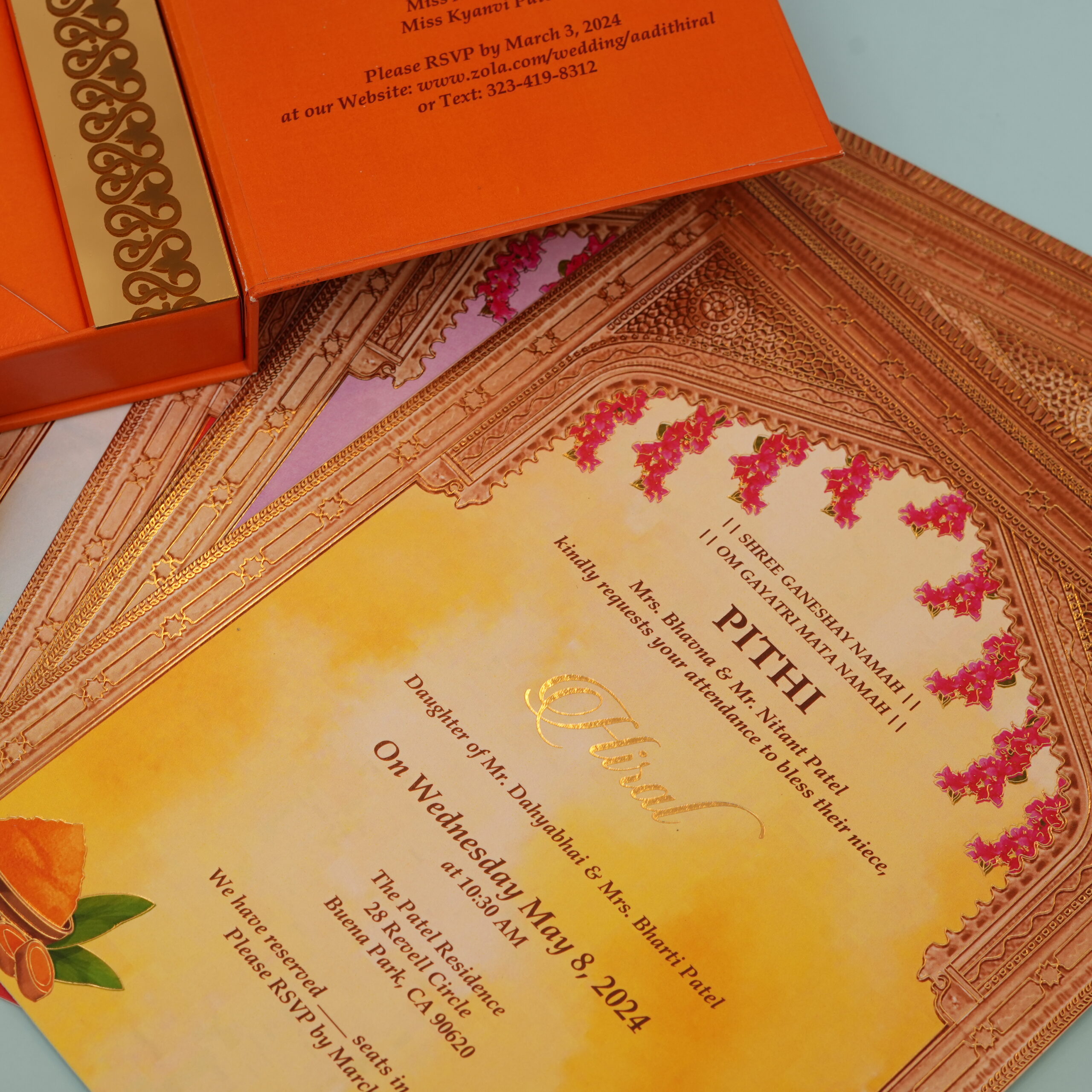 Royal Wedding Invitation Cards detail 2
