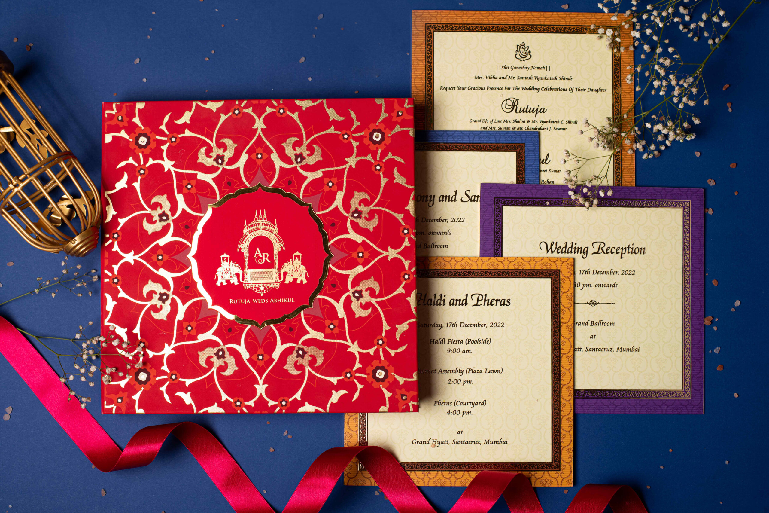 Chocolate Wedding Invitation Boxes